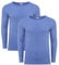 Heatwave® Pack of 2 Men's Thermal Long Sleeve Top, Warm Underwear Baselayer, S M L XL XXL Thermals, X Large Blue