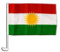 Autofahne Autoflagge Kurdistan - 30 x 40 cm