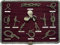 Seilflechter Knotentafel Maxi ca. 43 x 33 cm auf Edelholzplatte mit Tauwerkumrandung