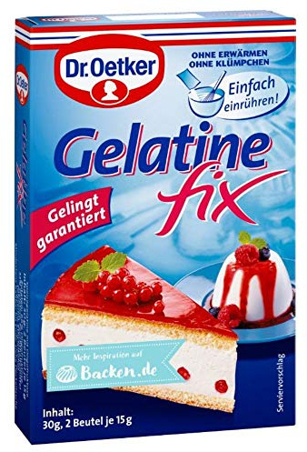 Dr. Oetker Gelatine Fix, 12 x 30 g