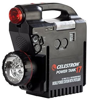 Celestron 18777 PowerTank 17 Rechargeable Power Supply, 12V-17Ah, Black