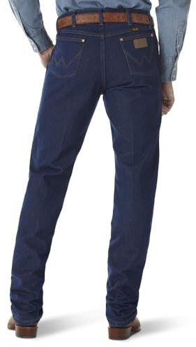 Wrangler Men's Original Fit Jean Jeans, Prewashed Indigo, 40W / 32L