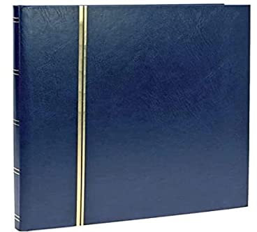 SAFE 158-4 Album pour Timbres avec 16 Pages Noires | gaufrage Ligne dorée sur la Couverture et le dos | 230 x 305 mm