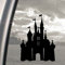Ritrama Fensteraufkleber, Schwarz, Motiv Disney-Märchenschloss