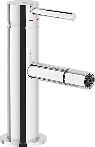 Nobili rubinetterie AQ93119/1CR Acquerelli Miscelatore per Bidet, Scarico 1 1/4 Pollici, Cromo