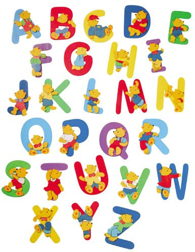 Holzbuchstabe C, Bär-Design, von Bieco