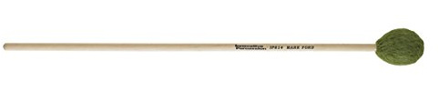 Innovative Percussion IP814 Mark Ford Strong Legato Hard Marimba Mallets - Green Yarn - Birch