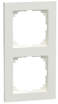Schneider Electric Merten M-Pure-Rahmen für Steckdosen und Schalter, 2-fach, polarweiss, Artikelnummer MEG4020-3619