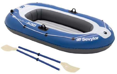 Sevylor Campingartikel Schlauchboot Caravelle K 55 Set, blau/weiß/grau, 192 X 108 cm