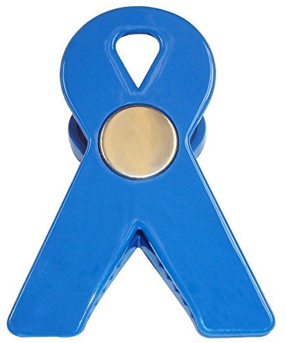 Bewusstsein Band Magnetisch Zettelhalter Clip. 3L x 1H x 2W blau