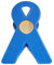 Bewusstsein Band Magnetisch Zettelhalter Clip. 3L x 1H x 2W blau