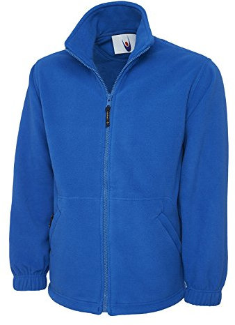 Uneek Premium Full Zip Micro Fleece Jacket Mens 380 GSM - 7 Colours Available (XL 46, Royal)