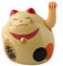 Superfreak Glückskatze - Maneki-Neko - rundliche Winkekatze 11 cm - beige