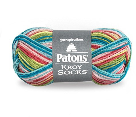 Patons Kroy Socks Yarn - (1) Gauge - 1.75 oz - Meadow - For Crochet, Knitting & Crafting