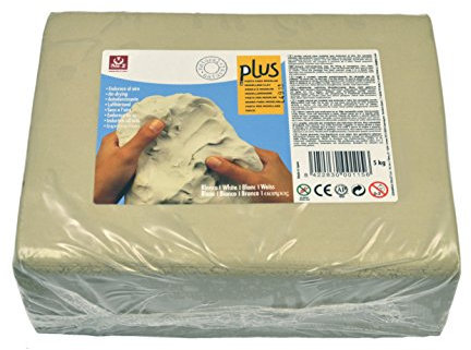 Sio2 Plus Ton, selbsthärtend, 5 kg, Weiß