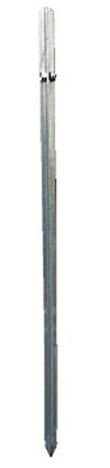 horizont Earthing Rod, 1 x T-ground Stake, 1 m Long for 12 V Electric Fence, Ground Spike Made of Galvanised T-angle Iron, Complete With Connection Screw, Ideal For Any Pasture Fence