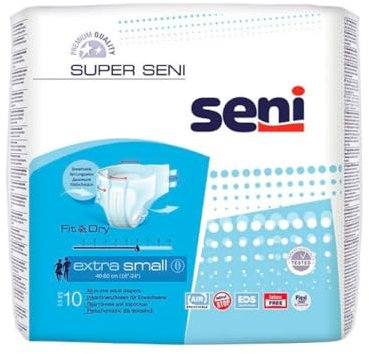 Super Seni extra small (12 x 10 Stk.) Windelhose Bauchumfang 40-60 cm bei mittlerer Inkontinenz