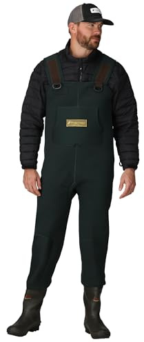 FROGG TOGGS Men's Amphib Neoprene Waterproof Fishing Bootfoot Chest Wader for Fishing, Felt, 13