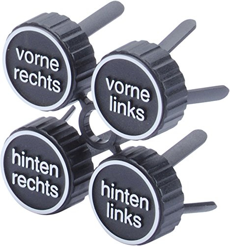 hr-imotion Reifenlagerungsmarkierung mit deutschem Aufdruck - 4er Pack [Made in Germany]