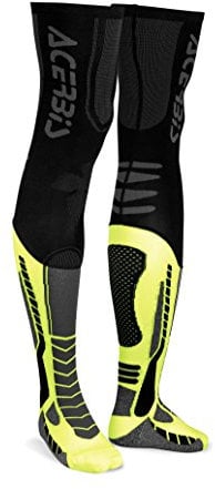 Acerbis X-Leg Pro Socken, Schwarz/Gelb, Größe L/XL