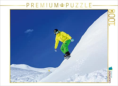 CALVENDO Puzzle Snowboarder auf Arlberg in Lech | 1000 Teile Lege-Größe 64 x 48 cm Foto-Puzzle für glückliche Stunden