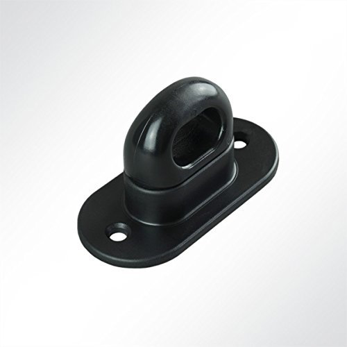LYSEL® Drehverschluß Kunststoff für Ovalöse 42x22 mm Anhänger Plane Netz schwarz (10 Stück)