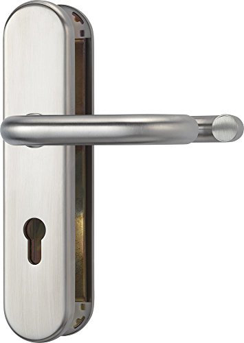 ABUS Tür-Schutzbeschlag KLT512 F1 aluminium für Feuerschutztüren mit beidseitigem Drücker 425561