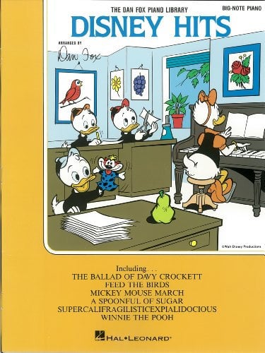 Disney Hits: Big-Note Piano (Dan Fox Piano Library) (English Edition)