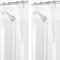 mDesign 2er-Set PVC-freier Duschvorhang aus PEVA – geruchloser, wasserfester Duschvorhang mit Magneten im Saum – ideal als Badewannenvorhang 183 cm x 183 cm – durchsichtig