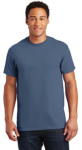 Gildan Men's Ultra Cotton Tee Extended Sizes, Indigo Blue, XXX-Large