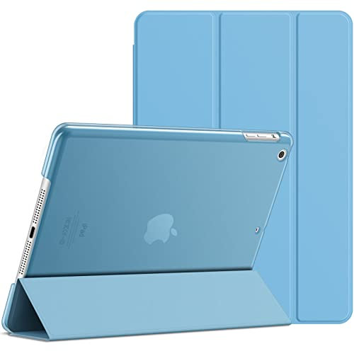JETech Funda para iPad Air, Carcasa con Soporte Función, Auto-Sueño/Estela (Azul)