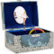 Jewelkeeper Spieluhr Schmuckkästchen - Musikalische Schmuckschatulle für Mädchen mit drehender Fee und Stern Design in Blau und Weiß - Schwanensee Melodie