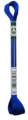 DMC Satin Floss 8.7yd, Deep Royal Blue