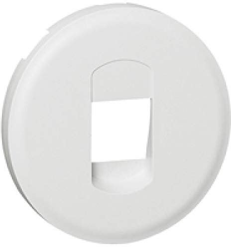 Legrand 068211 Enjoliveur Céliane pour Prise Haut Parleur Simple, Blanc, 1 Unité
