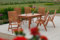 MERXX Gartenmöbel-Set La Platta 7tlg. aus FSC® Eukalyptusholz mit Seitenausziehtisch