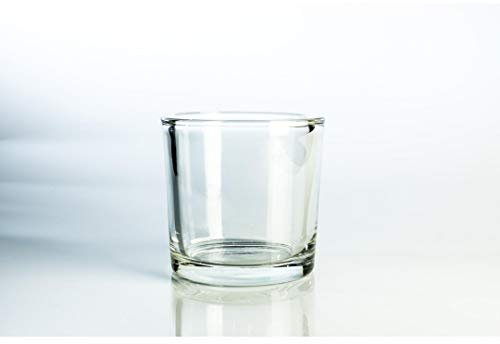 innaGLAS Grand photophore en Verre John, Transparent, 12cm, Ø 12cm - Mini Vase - Photophore Rond