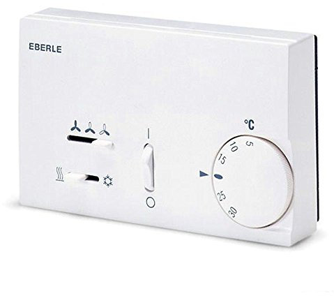 Eberle; KLR-E 7015 (Más opciones clic: aquí); Termostato para fancoil, bimetal, actúa sobre ventilador