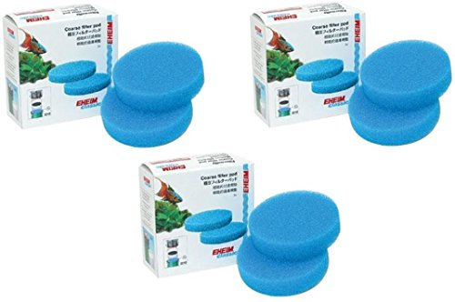 Eheim grob Filter Pad (blau) für klassische Externe Filter 2213 – insgesamt 6 Filter (3 Packungen mit 2 Pro Pack)