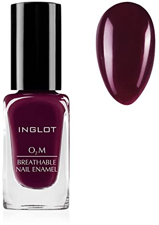 Inglot O2M Breathable Nail Enamel - Breathable nail polish for a healthy look | Long-lasting shine | Natural care | Ideal for everyday use | 11 ml | 412