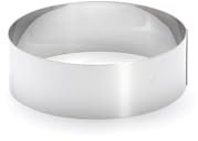 De Buyer - Cercle à entremets rond en inox - 14 x 4,5 cm - Fabriqué en France, Parfait pour Mousse, Entremets, Pâtisserie, Inox Durable qui Conserve sa Forme, Bonne Convection Thermique
