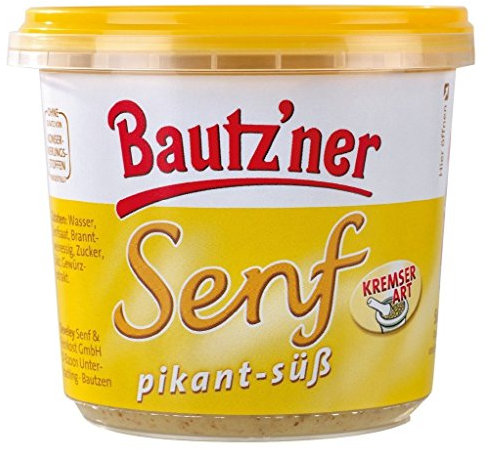 Bautzner Senf pikant-süß 3 Becher