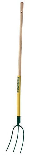 Leborgne, Fourche à Foin Douille 3 dents 26 cm Manche Bois Certifié PEFC 100%, Remplacement facile du manche, Longueur totale 160 cm, Largeur 17 cm, MatièreAcier forgé et trempé/Bois