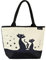 VON LILIENFELD Handtasche Schwarze Katzen Kätzchen Shopper Damen Motiv Maße L42 x H30 x T15 cm Strandtasche Henkeltasche Büro