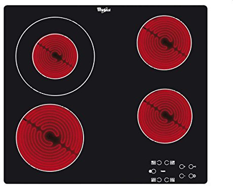 Whirlpool AKT 8130 NE plaque - plaques (Intégré, Céramique, verre-céramique, Noir, Rouge, Verre, toucher)