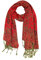 PASKMLNA Damen Paisley Pashmina-Schal, Rotes Paisleymuster, Large