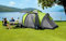 BERGER Familienzelt Liberty 4 │ 4 Personen Zelt Campingzelt für Festival Camping Garten Zelten getrennte Schlafkabinen │ WS3000mm wasserdicht Zelt 4 Personen 2 Kabinen Zelt 4 Personen wasserdicht