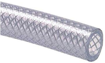 REHAU PVC Gewebeschlauch 4mm (ID) x 10mm (AD) 25m Schlauch Druckluftschlauch transparent