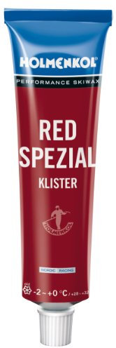 Holmenkol Unisex – Erwachsene Klister Red Spezial +0°C/-2°C Skiwachs, 60 ml