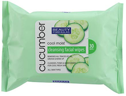 BEAUTY FORMULAS FACIAL WIPES CUCUMBER