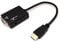 HDMI to VGA + 3.5mm Jack Cable Adapter Signal Converter Digital to Analogue for PC Laptop XBOX PS3 BluRay TV Box